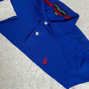 U.S. Polo Assn. Color Block Polo Mens‎ Small Preppy Short Sleeve Casual Top